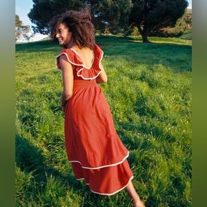 NWT - Christy Dawn Cierra Dress Rojo Khadi